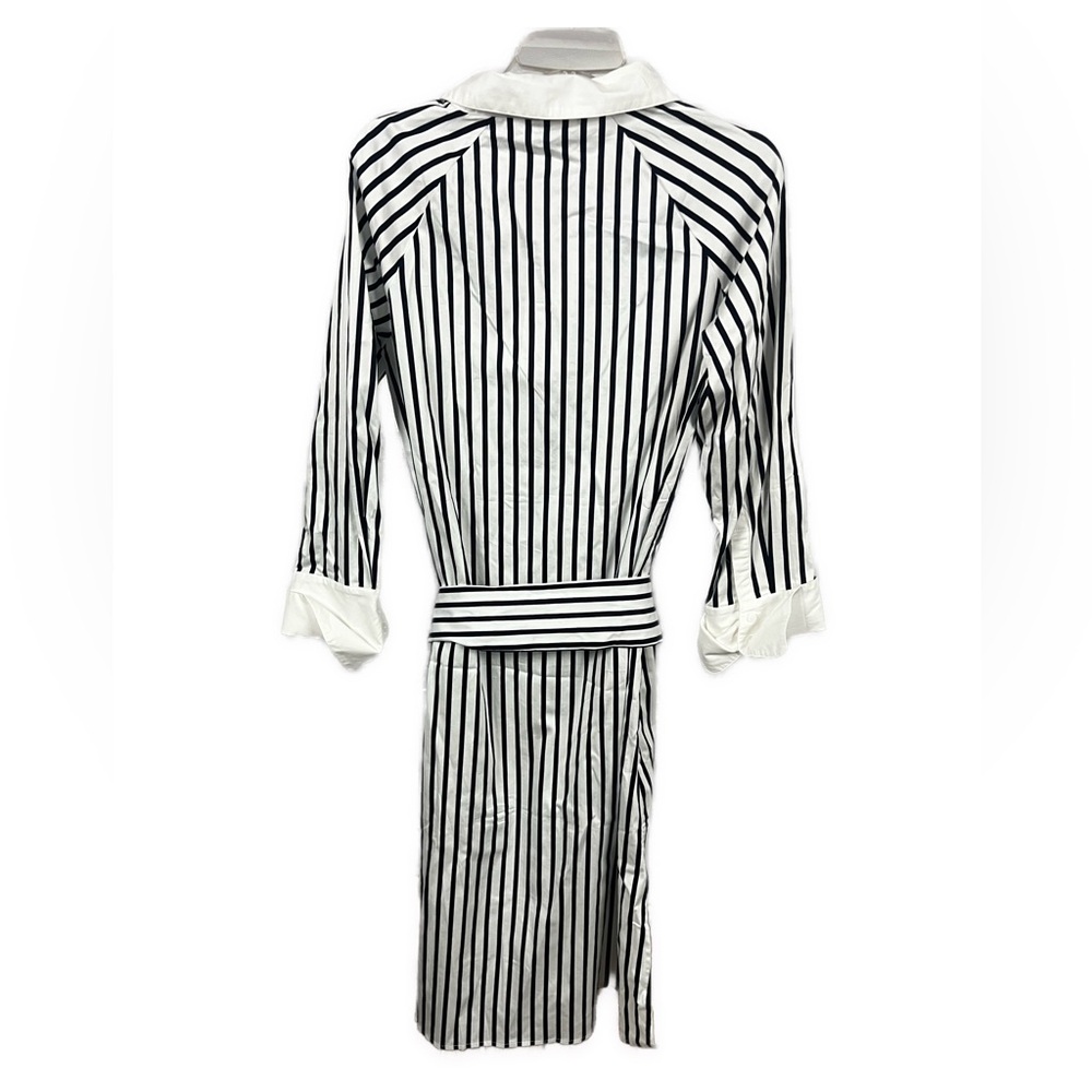 Everyone Loves The Weekend‎ NWT Kat Jamieson Navy Striped Shirtdress- Size M - Picture 5 of 10